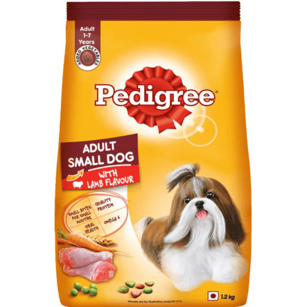 Pedigree Lamb & Veg Flavour Adult Small Dog Dry and Chicken and Liver Chunks in Gravy Adult Wet Dog Food Combo - Image 3
