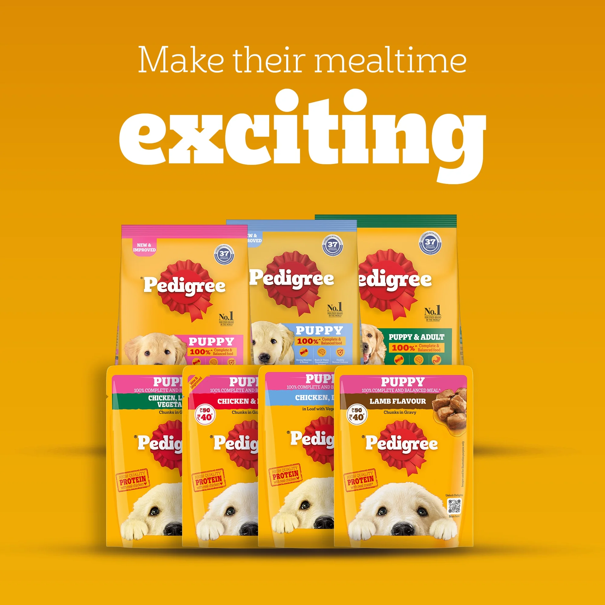 Pedigree Puppy Dog Food Combo |Meat & Milk Dry & Chicken & Liver Wet - Image 29