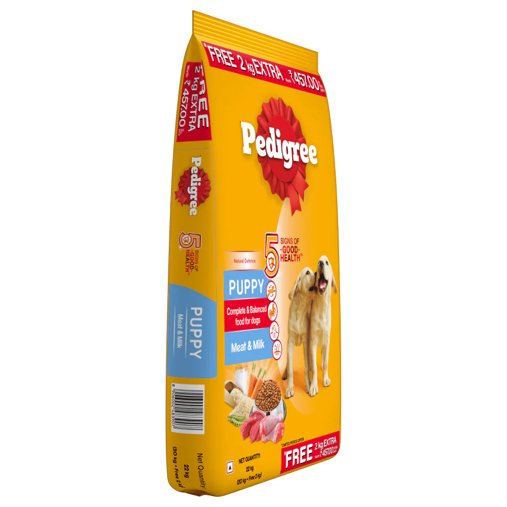 Pedigree Meat & Milk Dry and Chicken Chunks in Gravy Wet Puppy Food Combo - Image 10