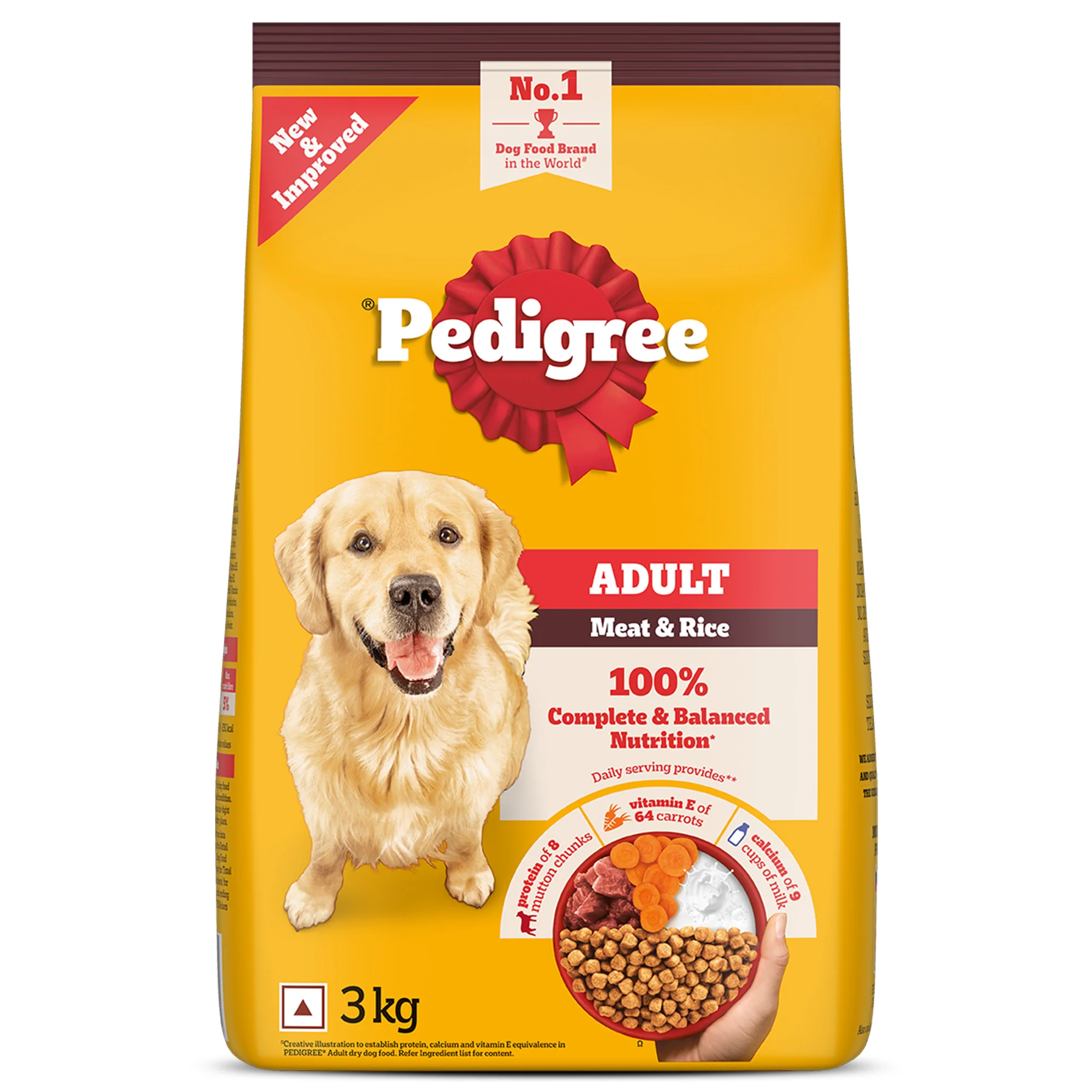 Pedigree Meat & Rice Adult Dog Dry Food - Image 24