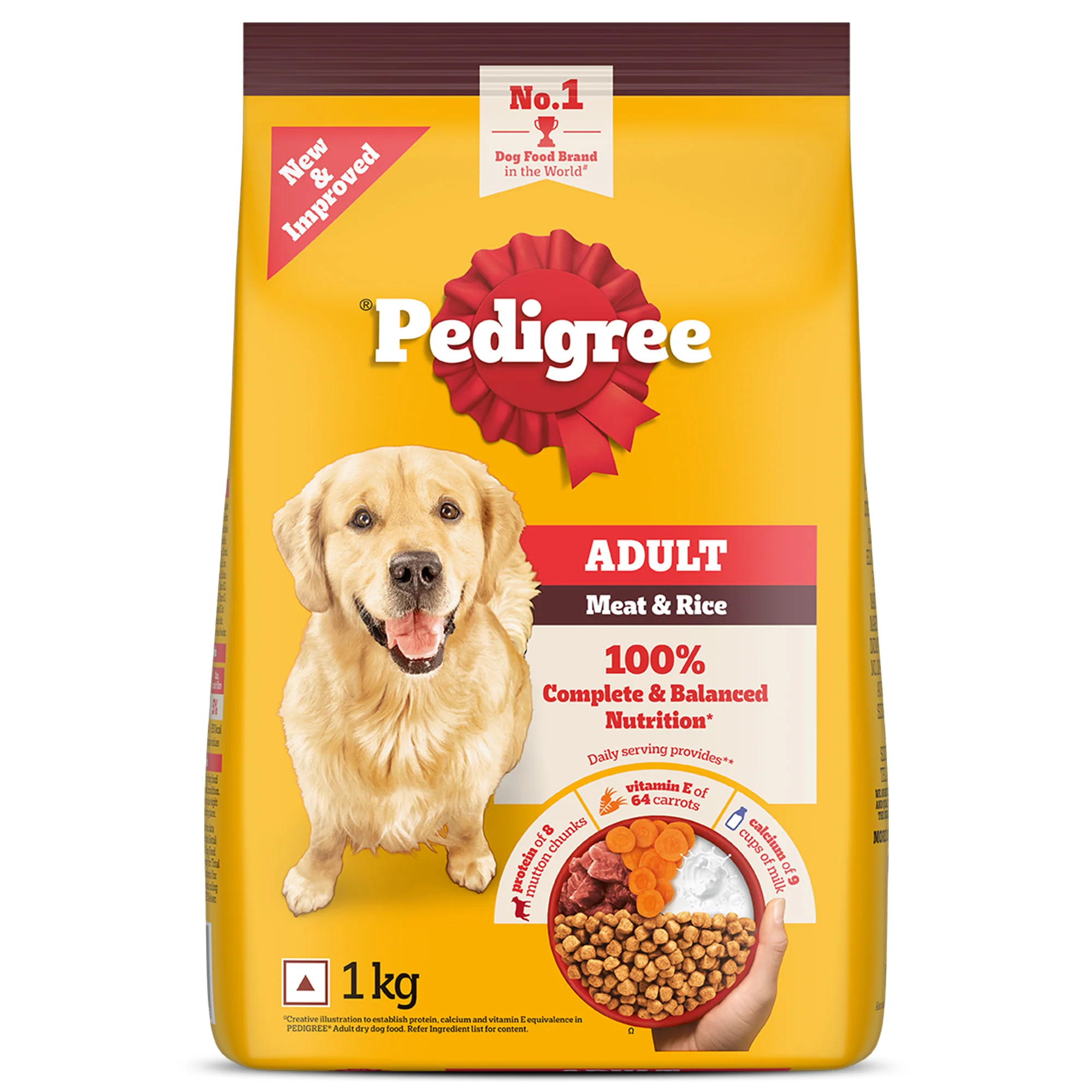 Pedigree Meat & Rice Adult Dog Dry Food - Image 25