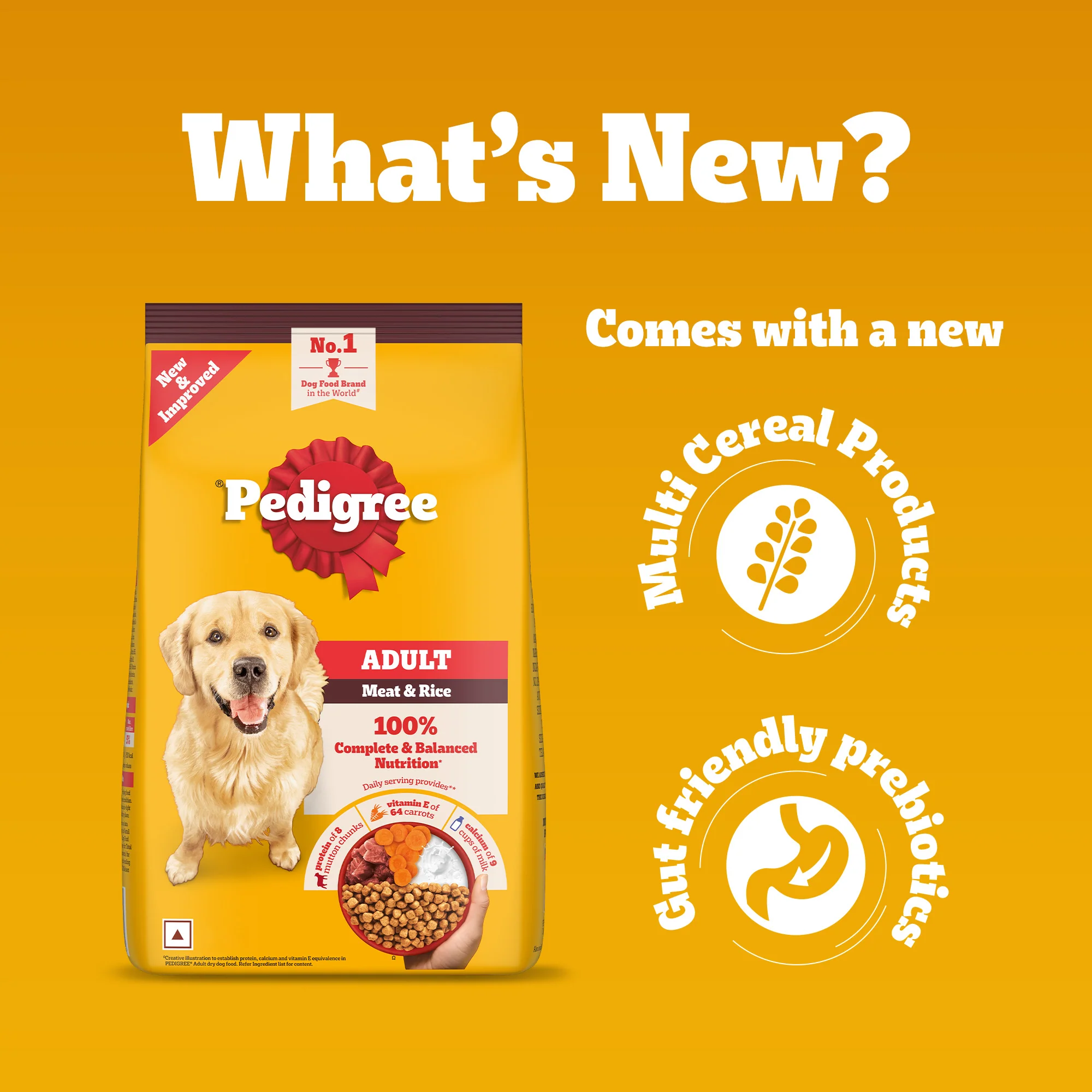 Pedigree Meat & Rice Adult Dog Dry Food - Image 6