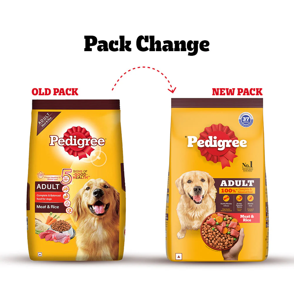 Pedigree Meat & Rice Adult Dog Dry Food - Image 2