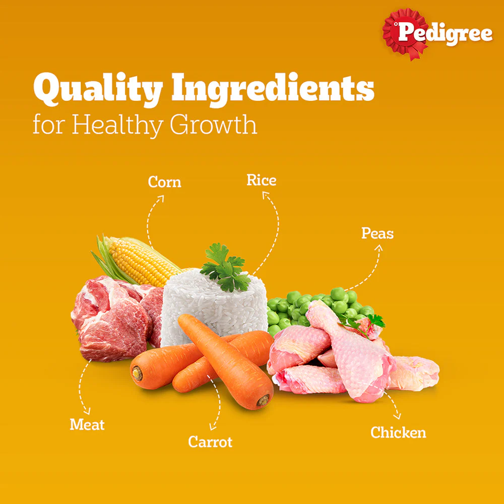 Pedigree Meat & Rice Adult Dog Dry Food - Image 4