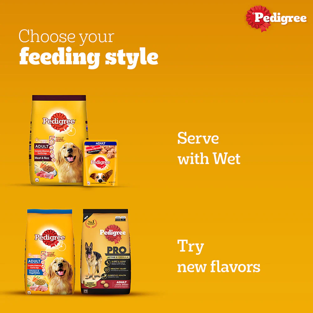 Pedigree Meat & Rice Adult Dog Dry Food - Image 9