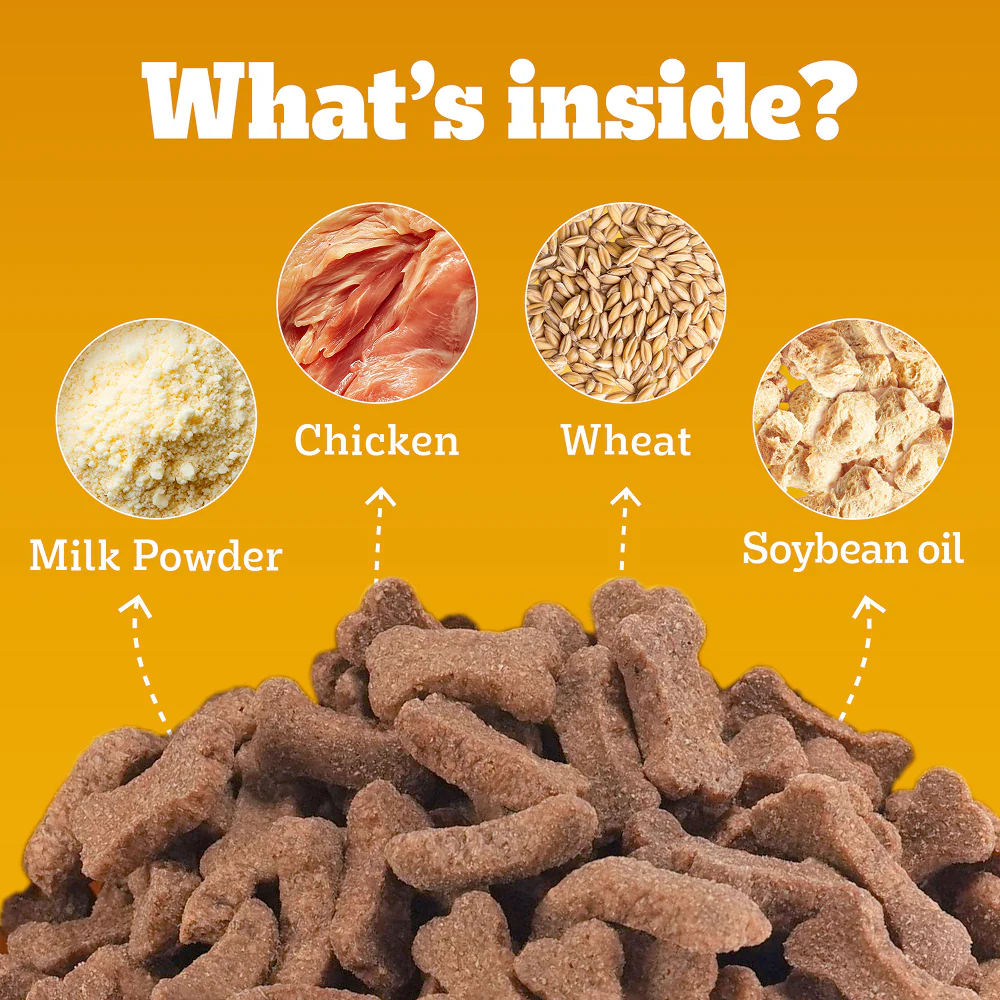 Pedigree Milk and Chicken Flavour Biscrok Biscuits Dog Treats (500g) - Image 11