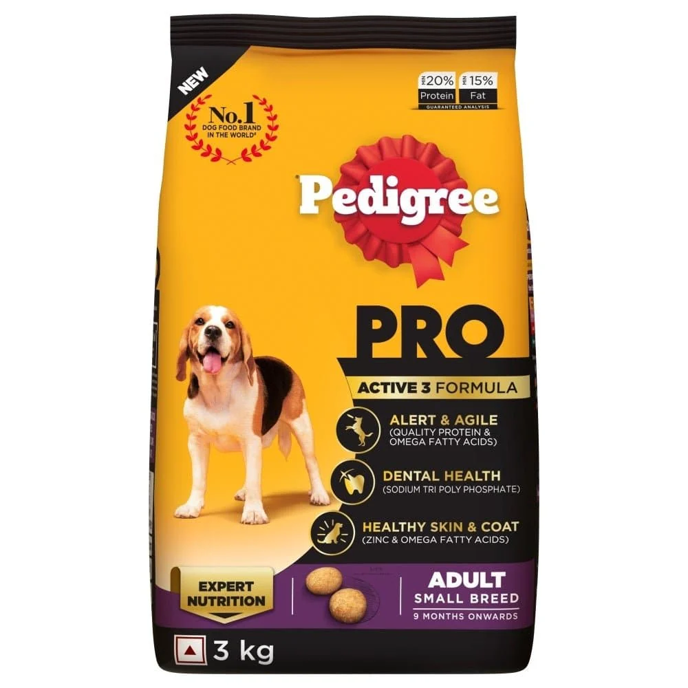 Pedigree PRO Expert Nutrition Adult Dry Food for Small Breed and Pedigree Dentastix Oral Care for Adult (Small Breed of 5 to 10 kg) Treats Combo for Dogs - Image 2