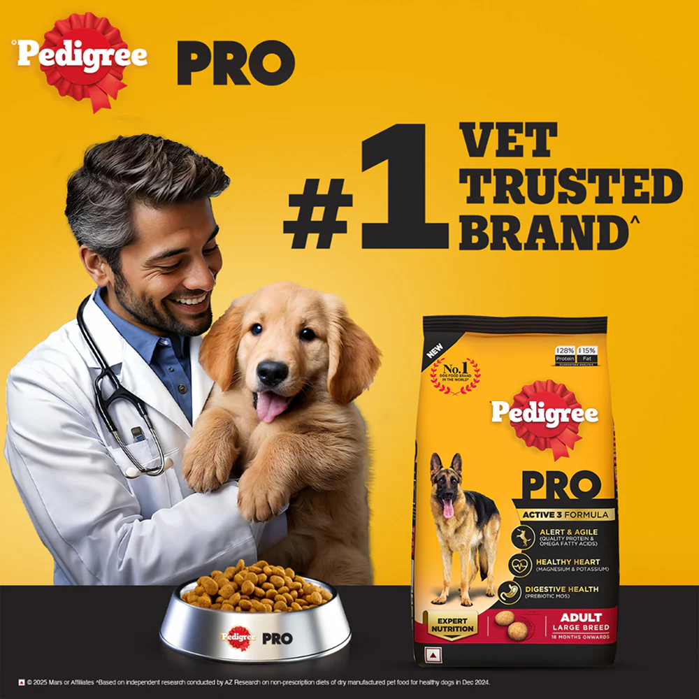 Pedigree PRO Expert Nutrition Active Adult (18 Months Onwards) Large Breed Dog Dry Food - Image 2