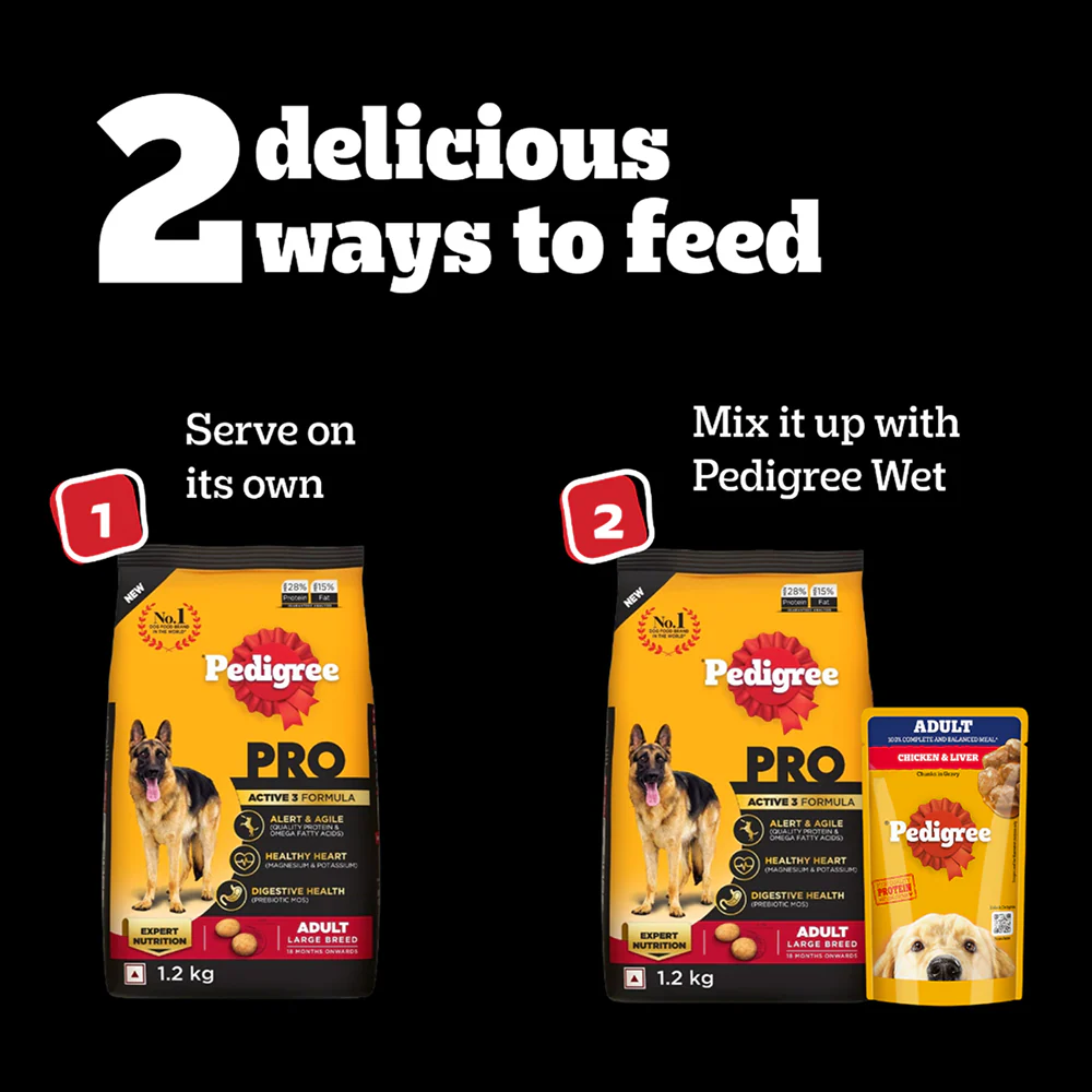 Pedigree PRO Expert Nutrition Active Adult (18 Months Onwards) Large Breed Dog Dry Food - Image 14