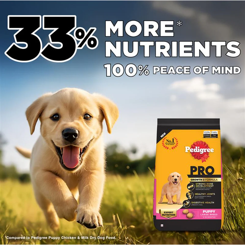 Pedigree PRO Expert Nutrition for Large Breed Puppy (3 to 18 Months) Dog Dry Food - Image 3