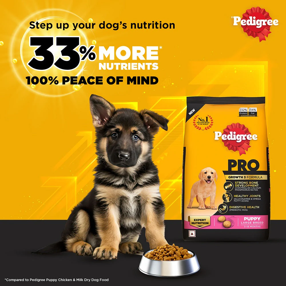 Pedigree PRO Expert Nutrition for Large Breed Puppy (3 to 18 Months) Dog Dry Food - Image 4