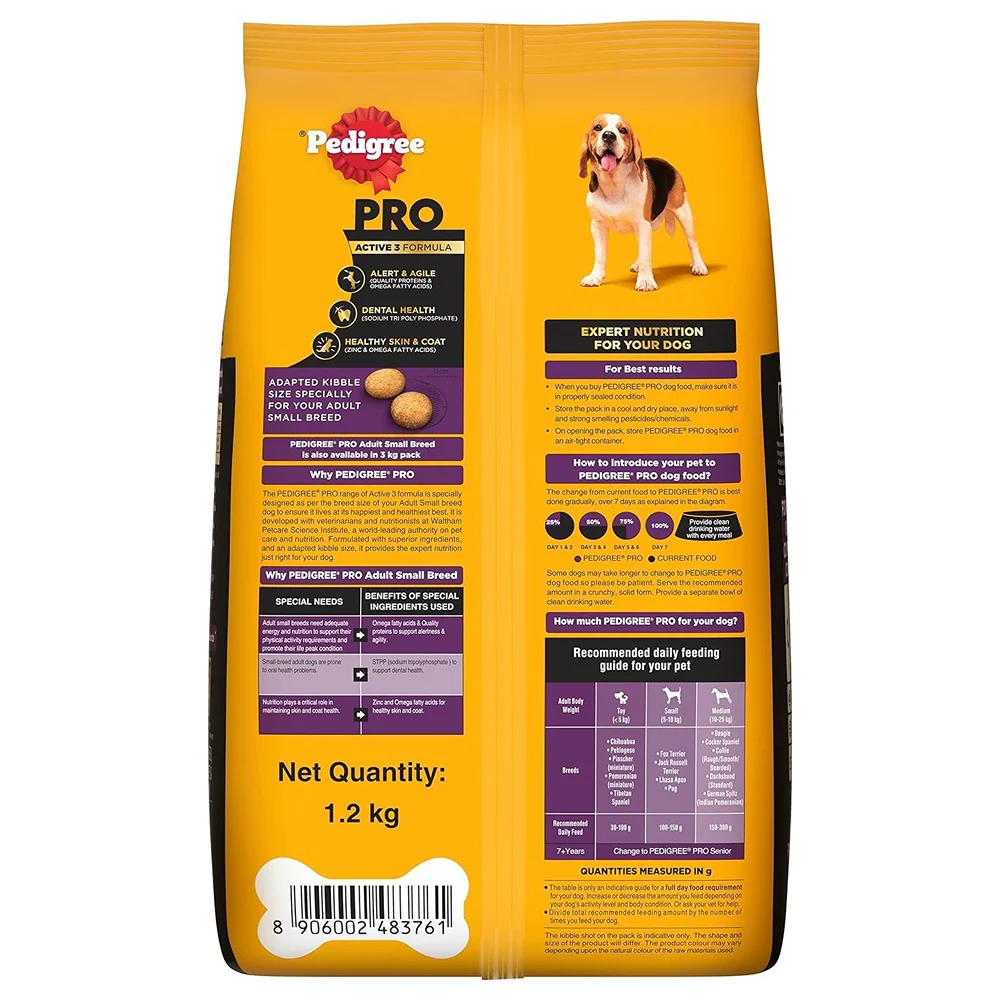Pedigree PRO Expert Nutrition Adult Dog Dry Food for Small Breed - Image 16