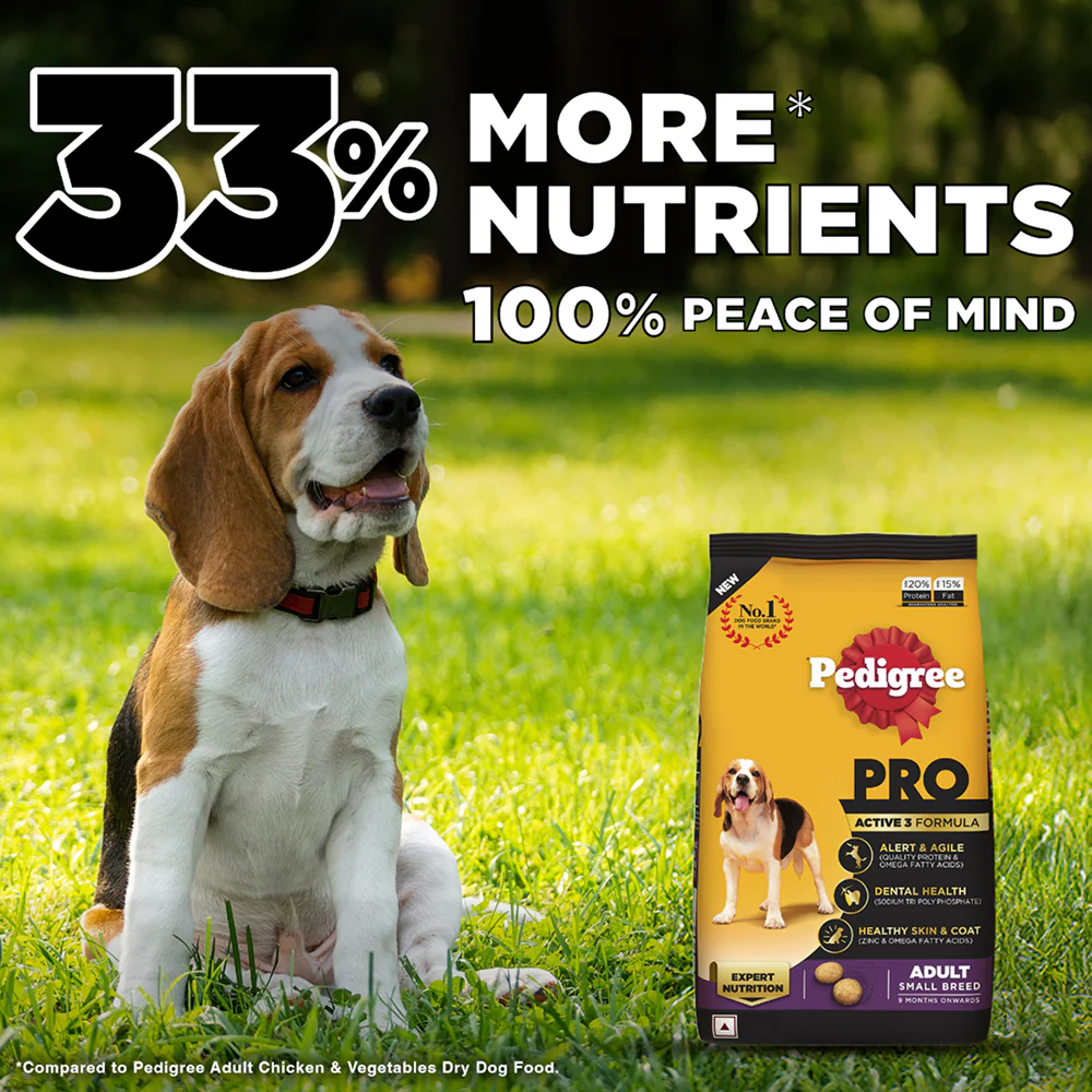 Pedigree PRO Expert Nutrition Adult Dog Dry Food for Small Breed - Image 3