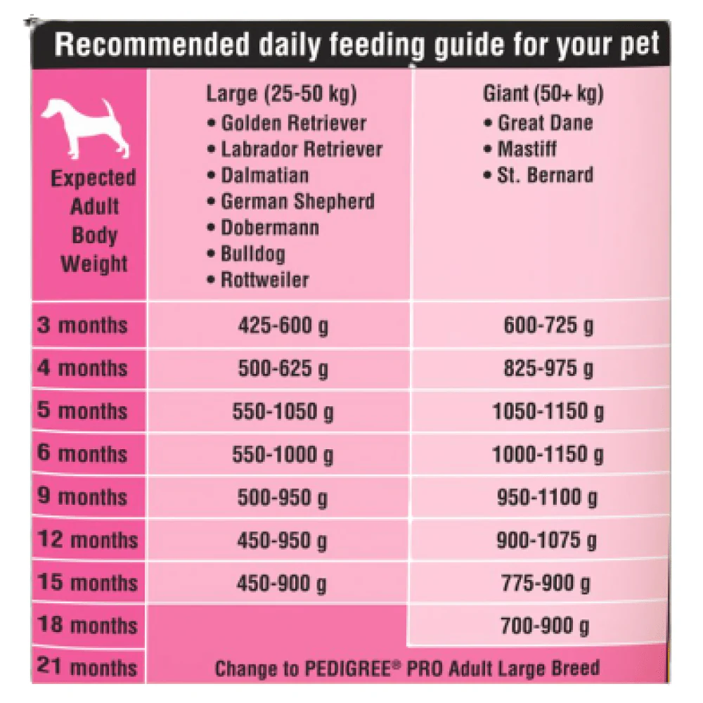 Pedigree PRO Expert Nutrition for Large Breed Puppy Dry and Chicken Chunks in Gravy Puppy Wet Food Combo - Image 11