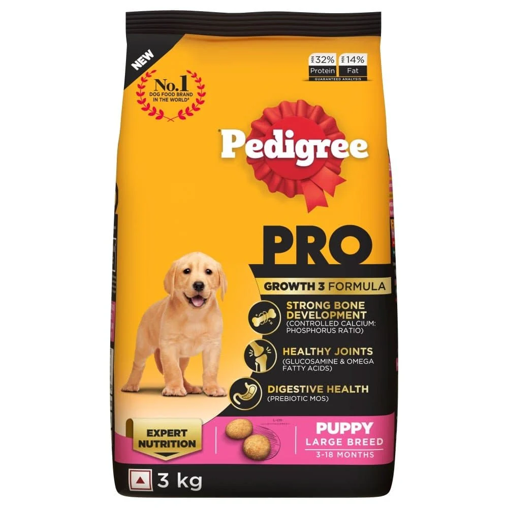 Pedigree PRO Expert Nutrition for Large Breed Puppy Dry and Chicken Chunks in Gravy Puppy Wet Food Combo - Image 13