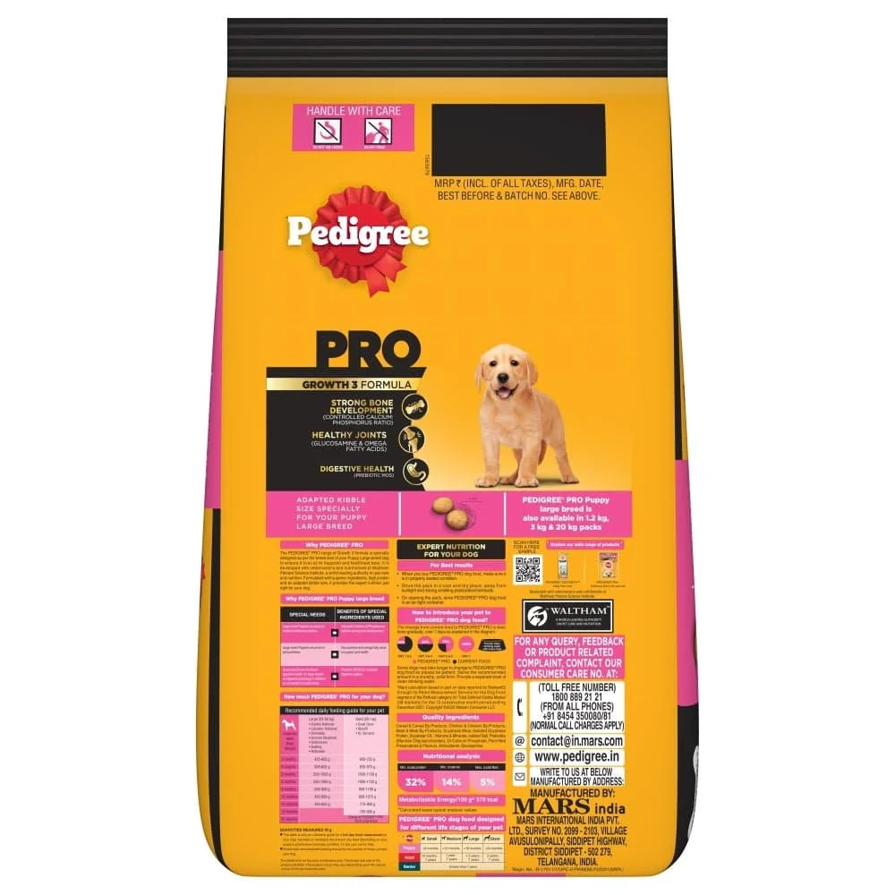 Pedigree PRO Expert Nutrition for Large Breed Puppy Dry and Chicken Chunks in Gravy Puppy Wet Food Combo - Image 17