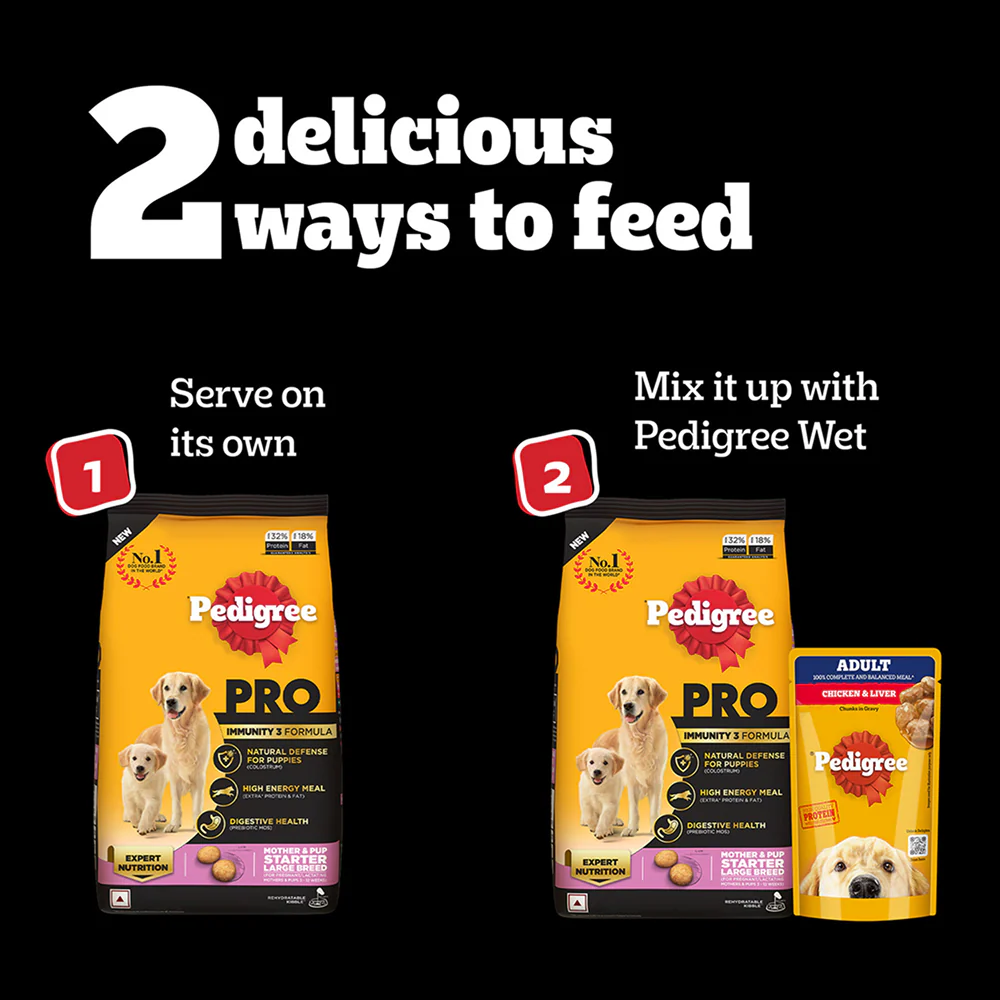 Pedigree PRO Expert Nutrition Lactating/Pregnant Mother & Puppy Starter(3 to 12 Weeks) Large Breed Dog Dry Food (Limited Shelf Life) - Image 15