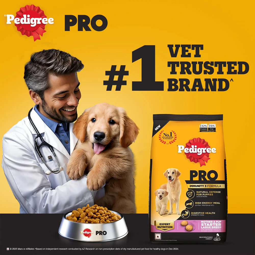 Pedigree PRO Expert Nutrition Lactating/Pregnant Mother & Puppy Starter(3 to 12 Weeks) Large Breed Dog Dry Food (Limited Shelf Life) - Image 2
