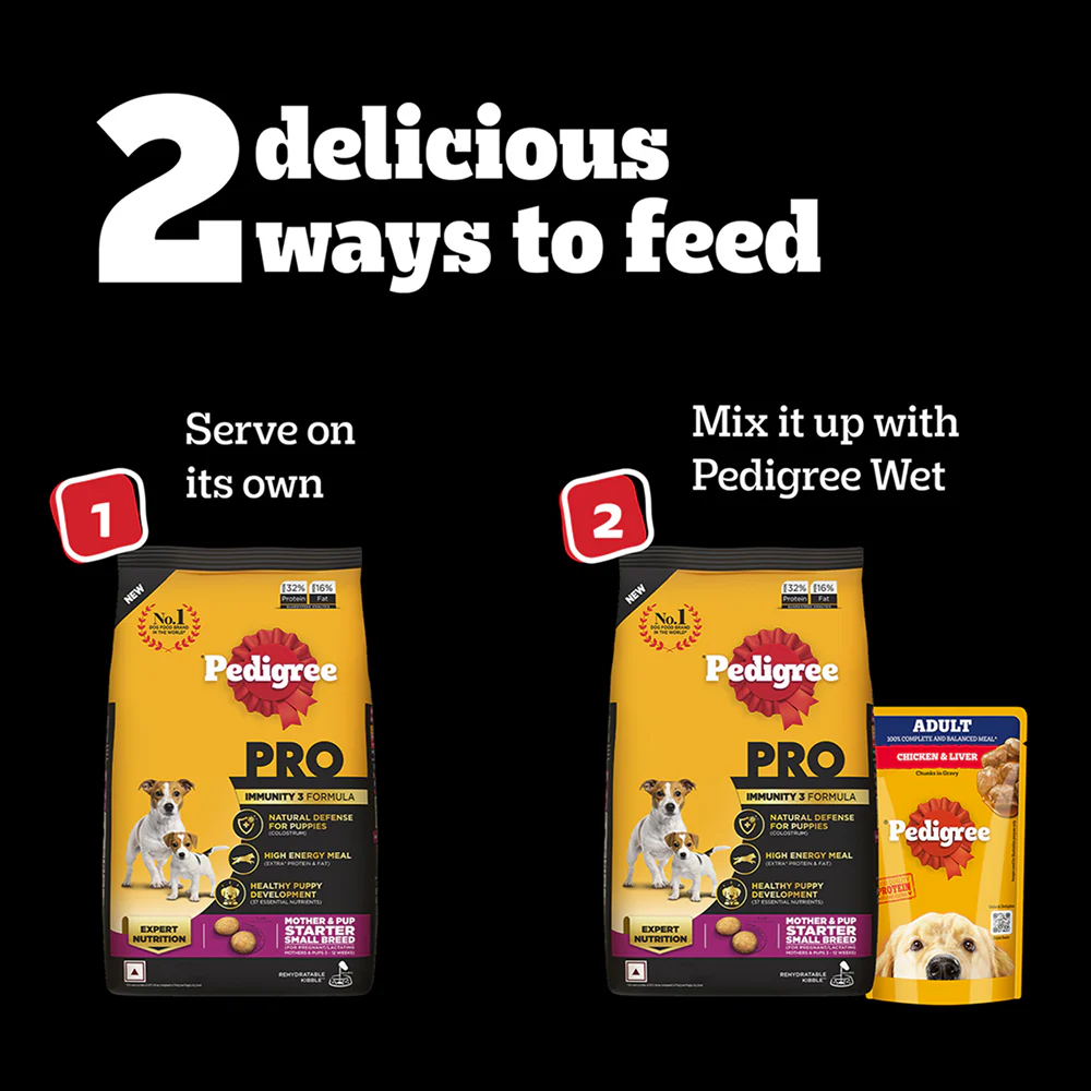 Pedigree PRO Expert Nutrition Lactating/Pregnant Mother & Puppy Starter (3 to 12 Weeks) Small Breed Dog Dry Food - Image 15