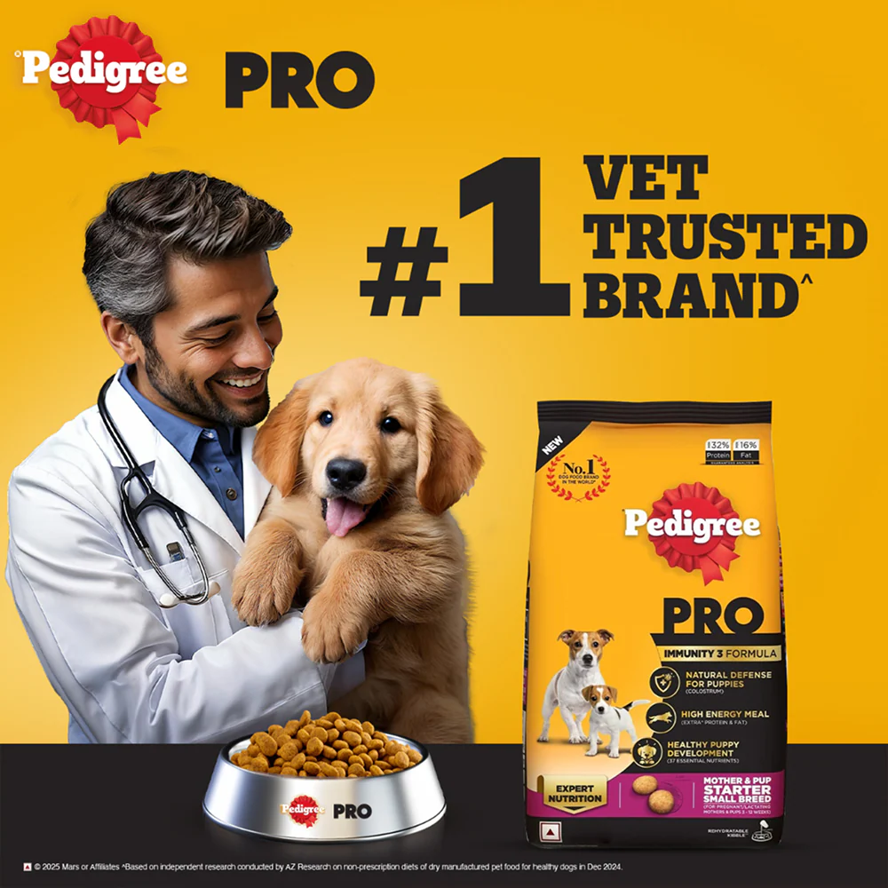 Pedigree PRO Expert Nutrition Lactating/Pregnant Mother & Puppy Starter (3 to 12 Weeks) Small Breed Dog Dry Food - Image 2
