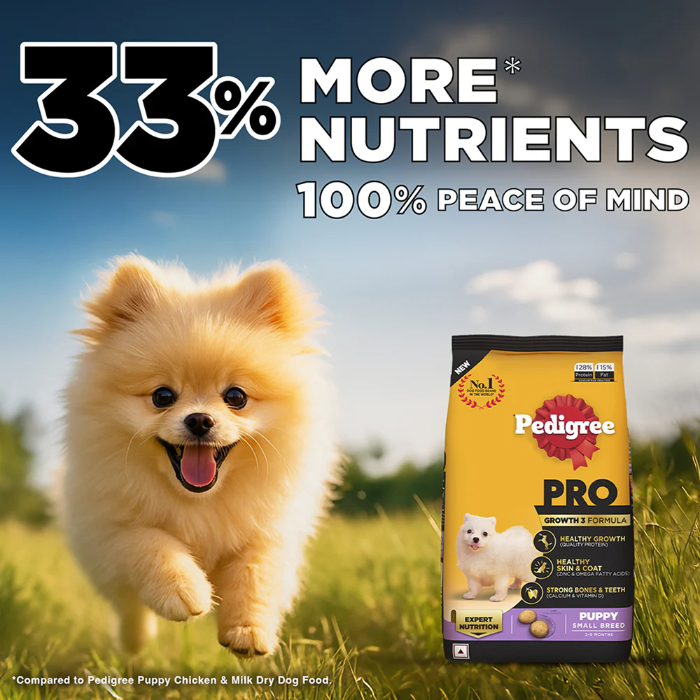Pedigree PRO Expert Nutrition Small Breed Puppy (2 to 9 Months) Dry Food - Image 3