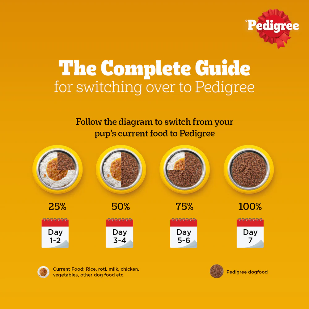 Pedigree PRO Large Breed Puppy Dry Food, Pedigree Chicken Liver Gravy Adult Dog Wet Food Combo - Image 20