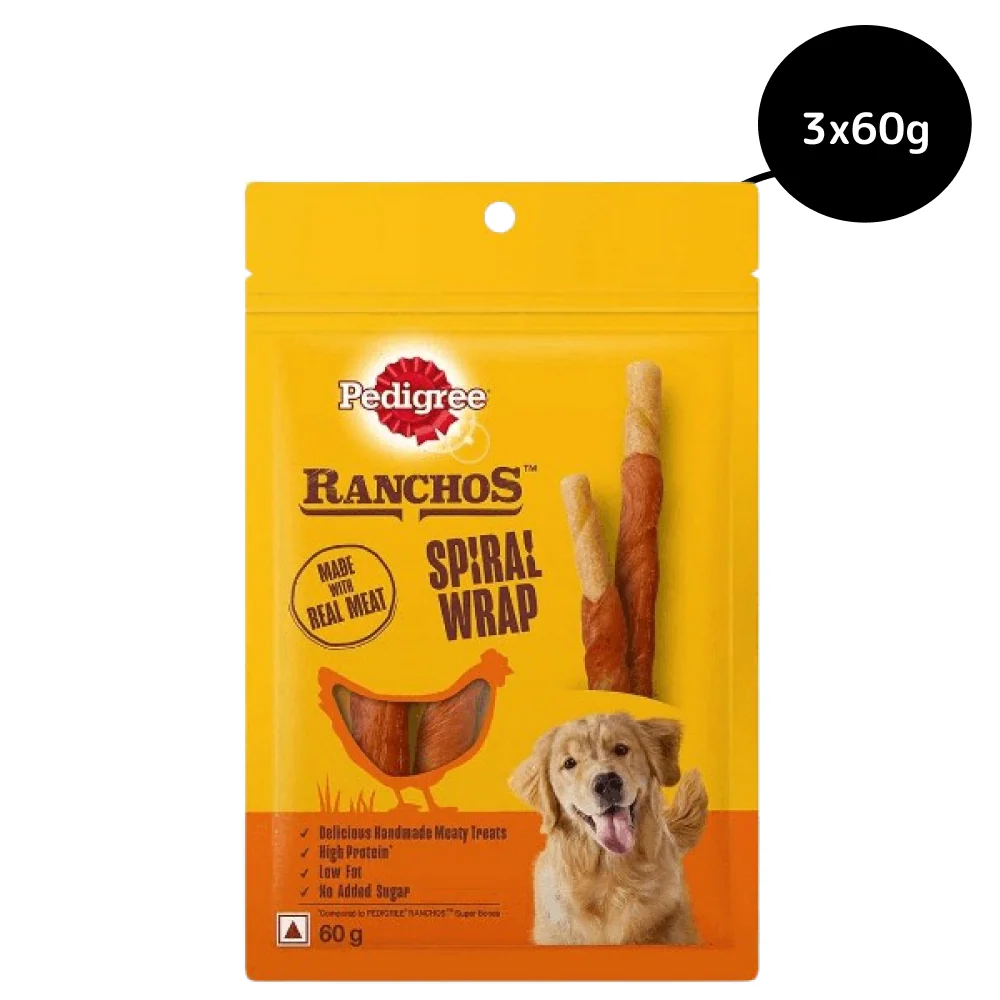 Pedigree Ranchos Spiral Wrap Chicken & Smokey Lamb Dog Treats - Image 17