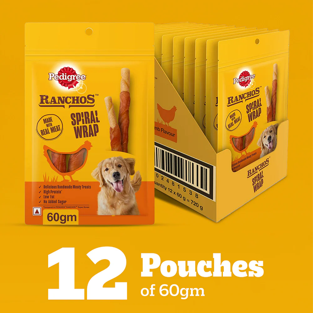 Pedigree Ranchos Spiral Wrap Chicken & Smokey Lamb Dog Treats - Image 6