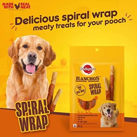 Pedigree Ranchos Spiral Wrap Chicken & Smokey Lamb and Ranchos Super Bones Chicken & Milk Dog Treats Combo - Image 5