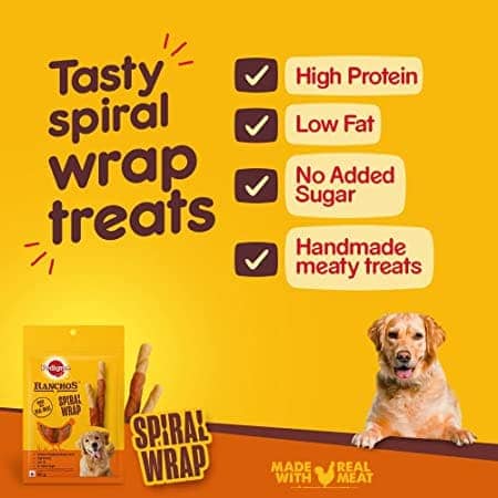 Pedigree Ranchos Spiral Wrap Chicken & Smokey Lamb and Ranchos Super Bones Chicken & Milk Dog Treats Combo - Image 6