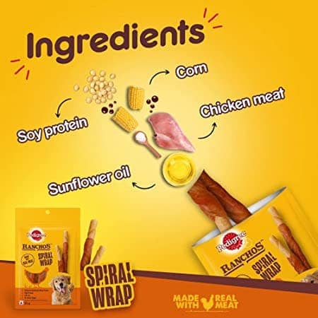 Pedigree Ranchos Spiral Wrap Chicken & Smokey Lamb and Ranchos Super Bones Chicken & Milk Dog Treats Combo - Image 7