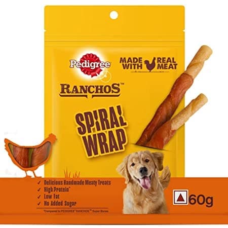 Pedigree Ranchos Super Bones Chicken & Milk, Spiral Wrap Chicken & Smokey Lamb and Roasted Lamb Tasty Jerky Dog Treats Combo - Image 12