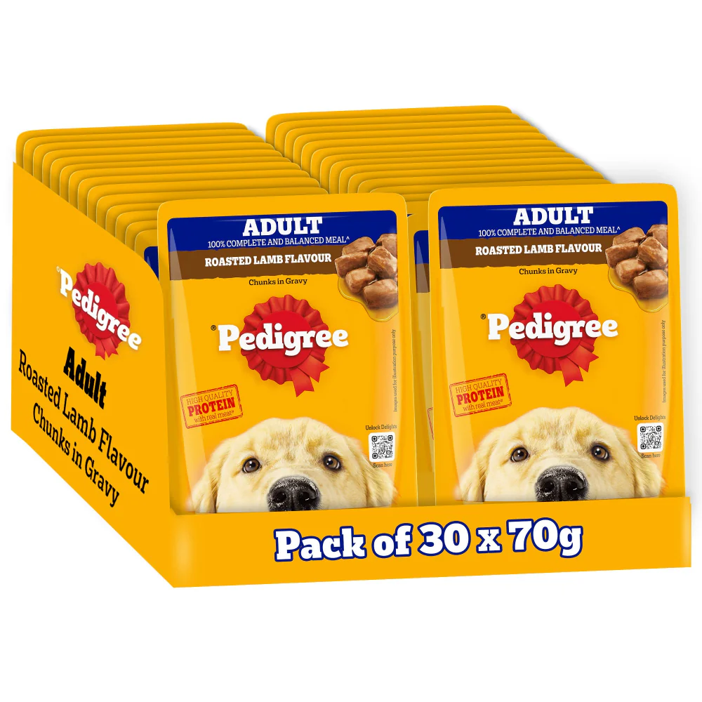 Pedigree Roasted Lamb Flavour Chunks in Gravy Adult Dog Wet Food - Image 21