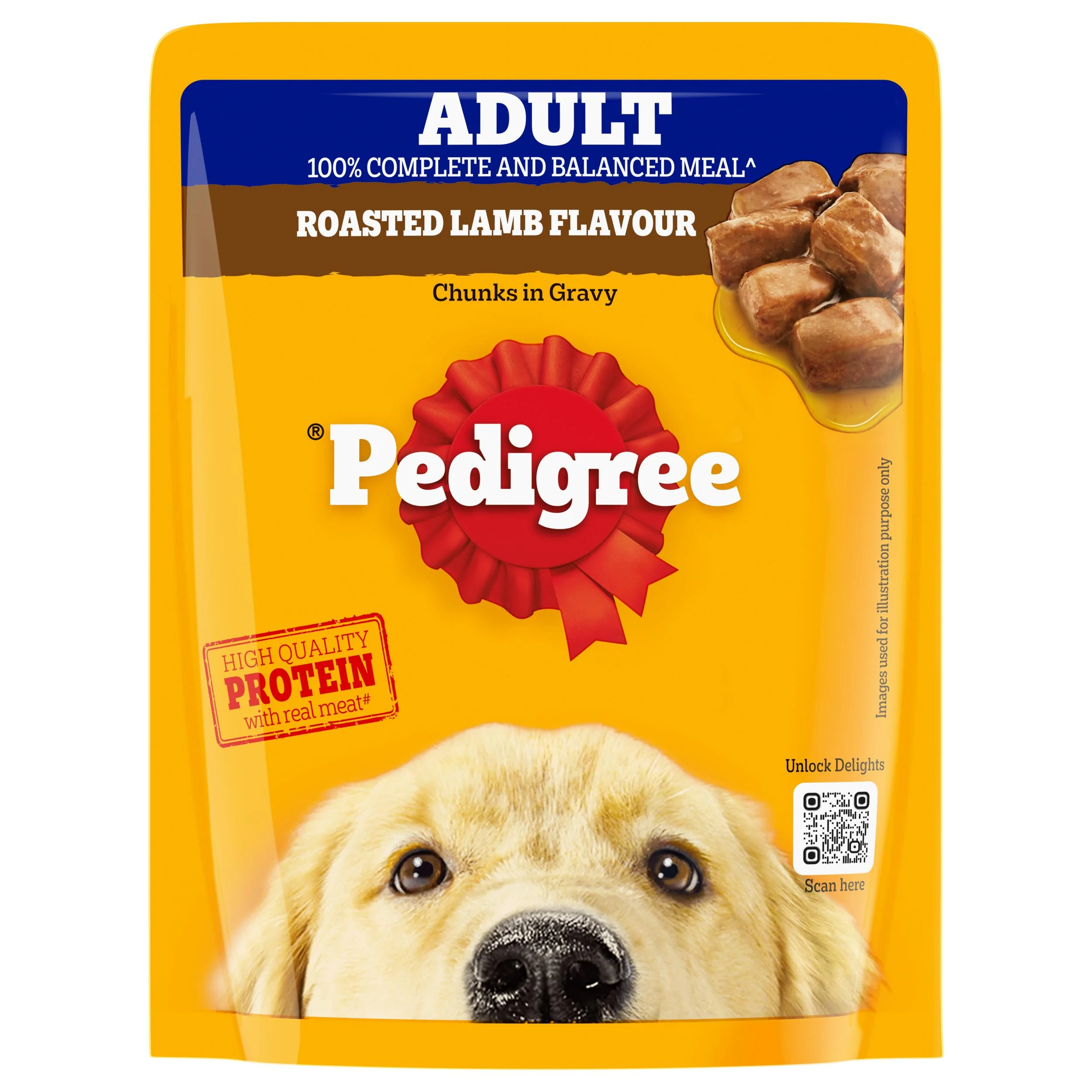 Pedigree Roasted Lamb Flavour Chunks in Gravy Adult Dog Wet Food - Image 19