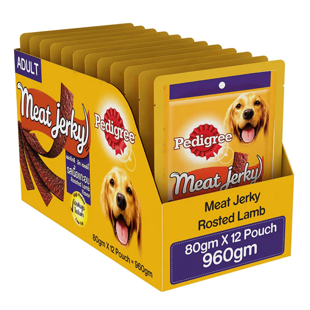 Pedigree Roasted Lamb Meat Jerky Adult Dog Treats - Image 4