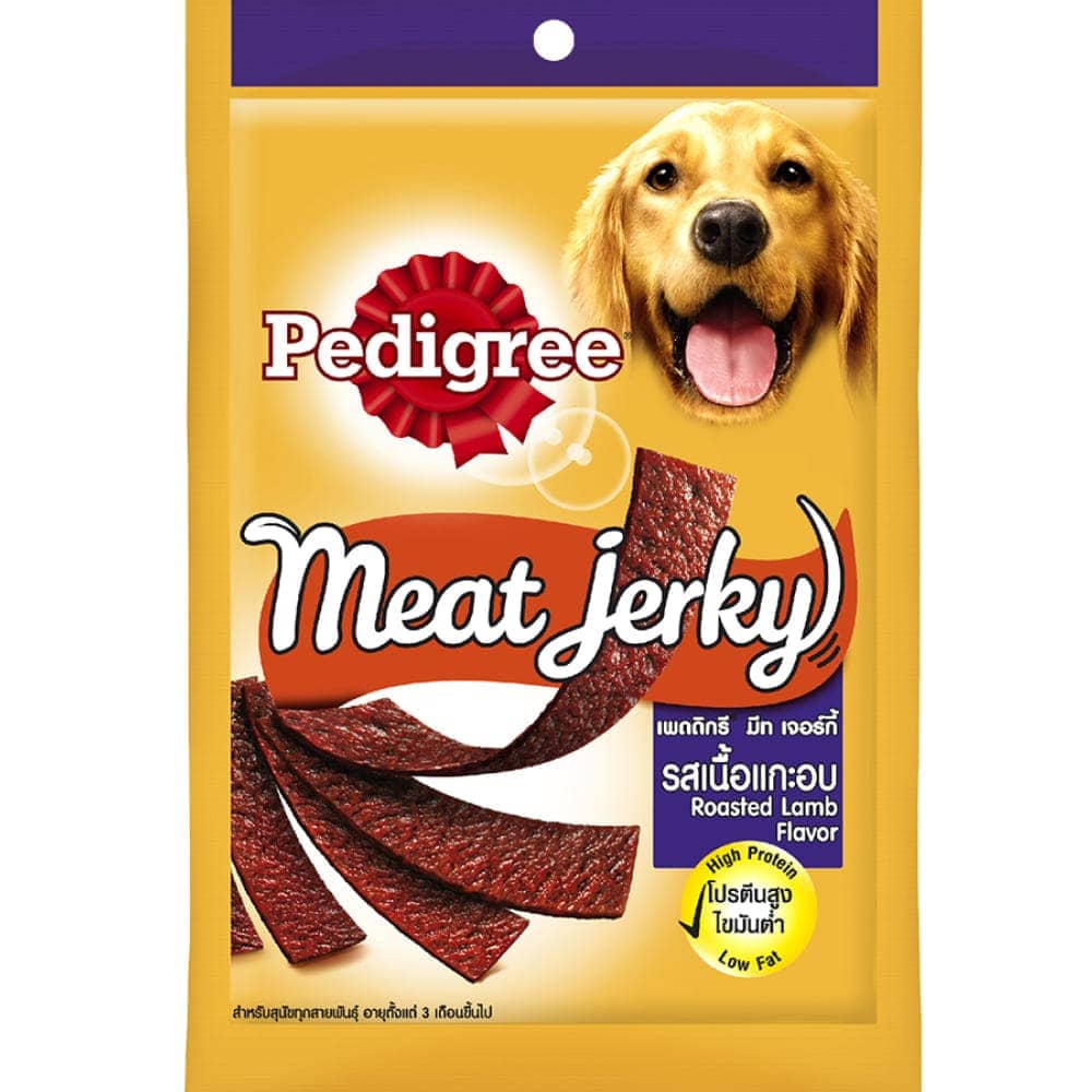 Pedigree Roasted Lamb Meat Treats and Barbecued Chicken Meat Jerky Adult Dog Treats Combo (12+12) - Image 2