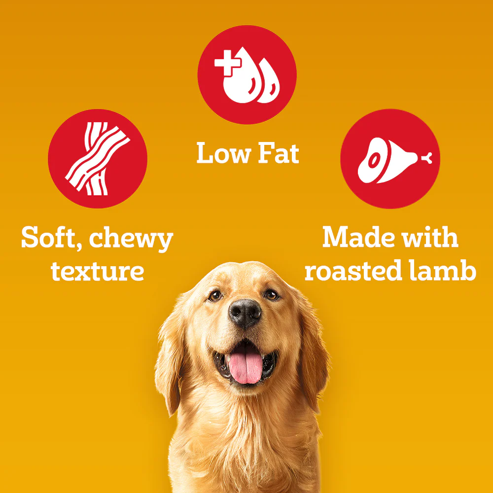 Pedigree Roasted Lamb Tasty Jerky Dog Treat - Image 3