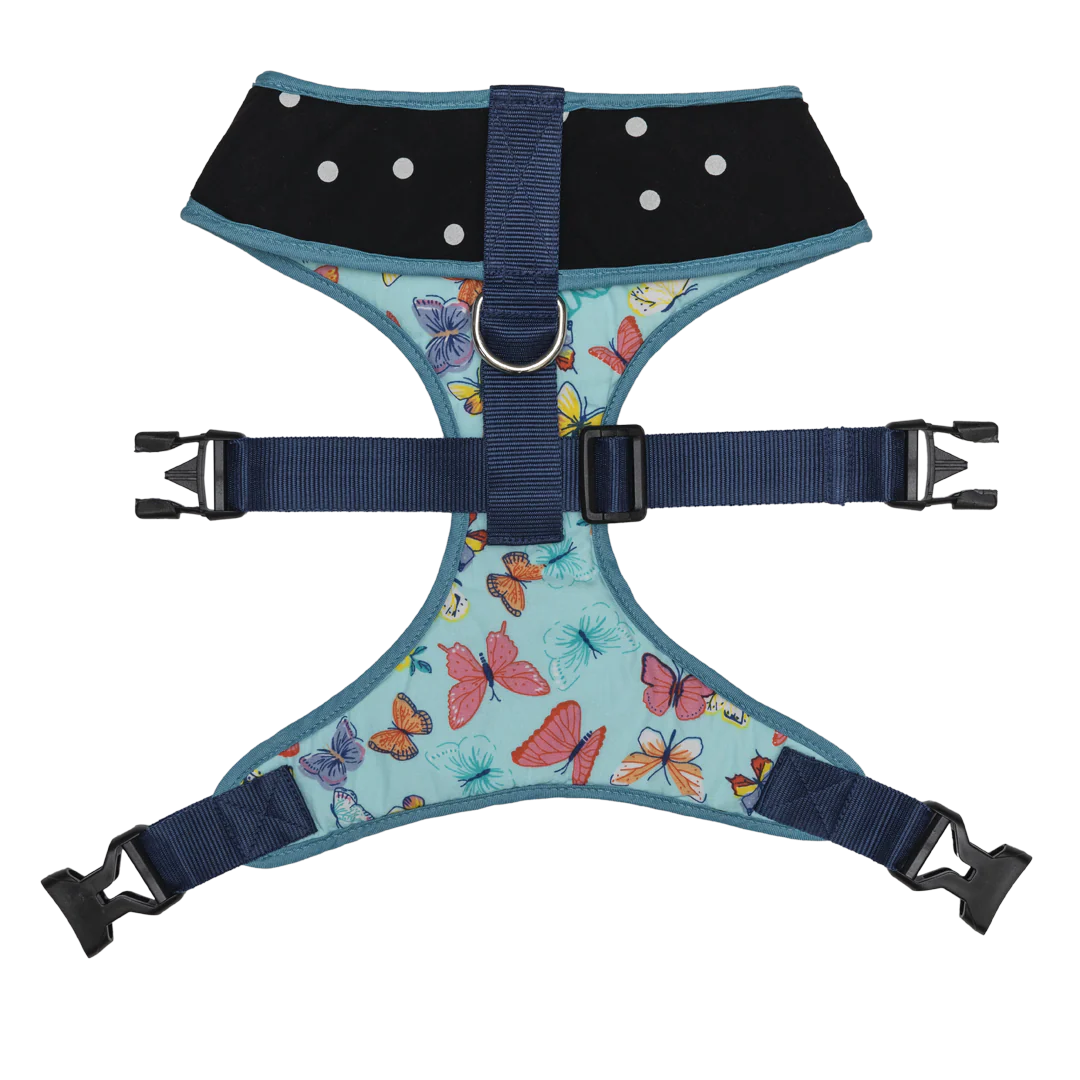 Pet And Parents Butterfly and Polka Reversible Harness for Dogs - Image 4