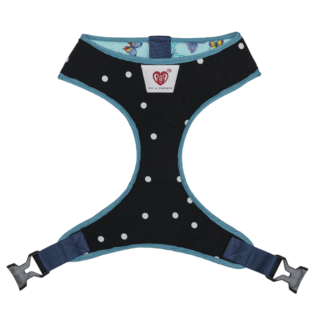 Pet And Parents Butterfly and Polka Reversible Harness for Dogs - Image 5
