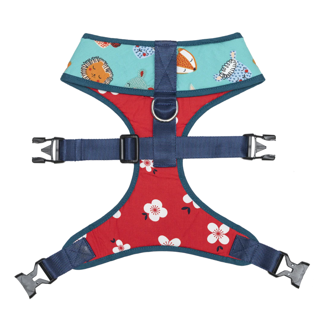 Pet And Parents Floral Cartoon Reversible Harness for Dogs - Image 5