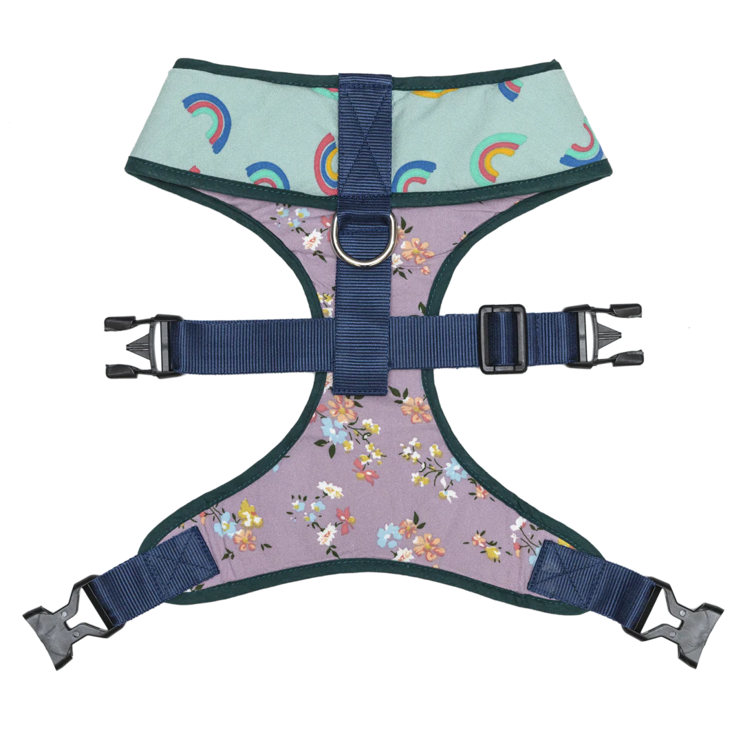 Pet And Parents Floral Rainbow Reversible Harness for Dogs - Image 5