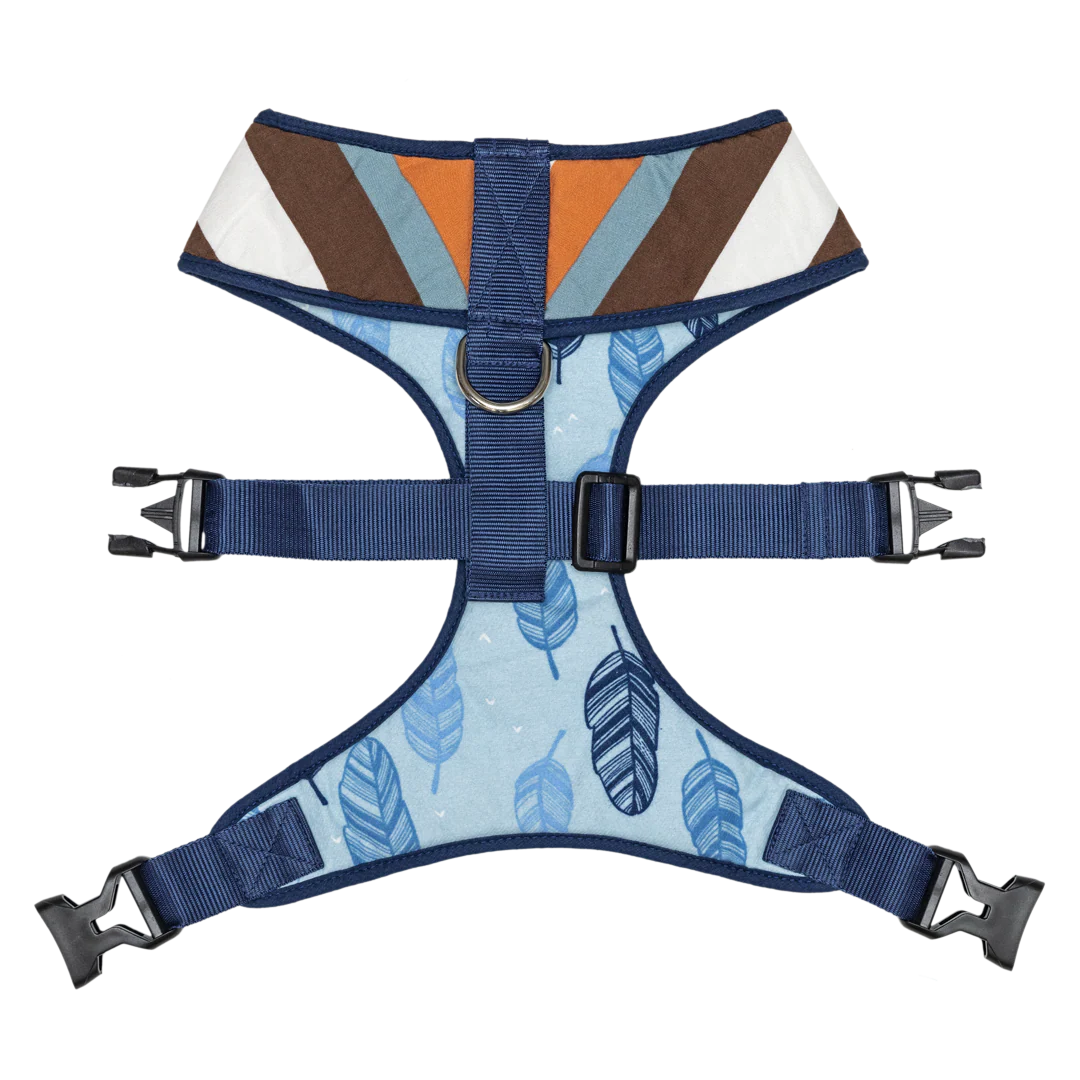 Pet And Parents Stripy Feathers Reversible Harness for Dogs - Image 5
