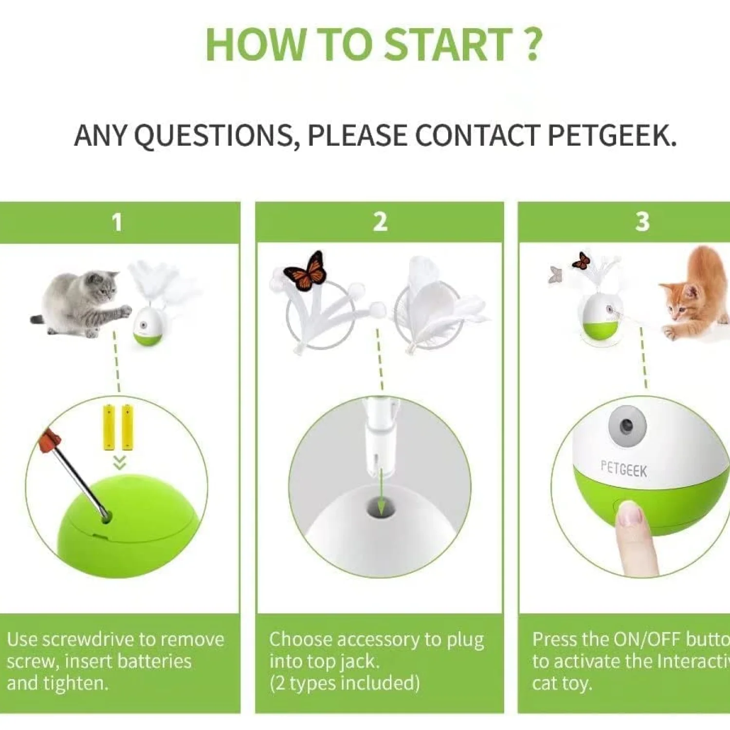 Pet Geek Egg Laser Tumbler Toy for Cats - Image 2