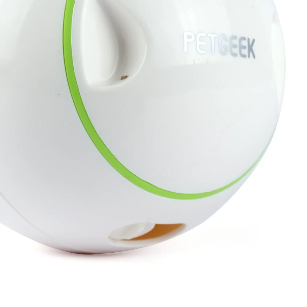 Pet Geek Foodie Orb Rolling Ball Treat Toy for Dogs | For Medium Chewers (White) - Image 3