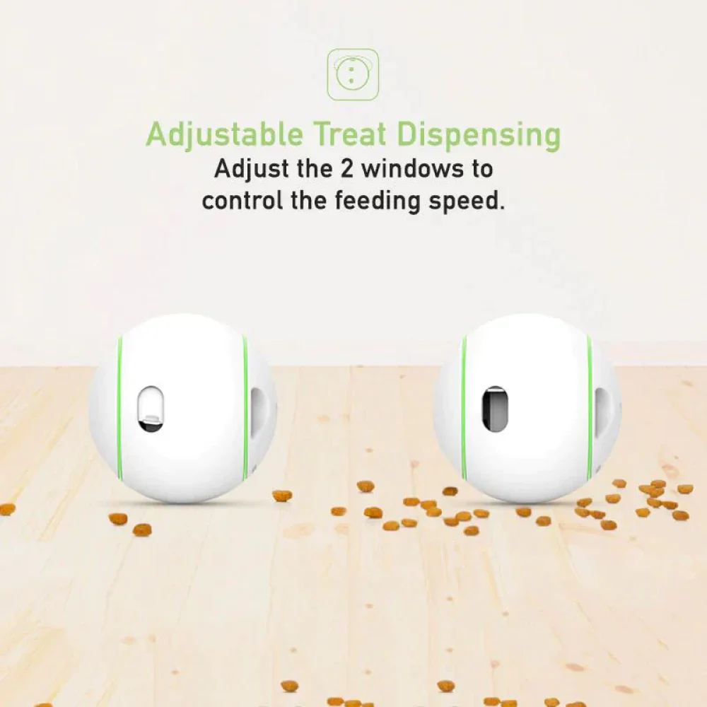 Pet Geek Foodie Orb Rolling Ball Treat Toy for Dogs | For Medium Chewers (White) - Image 8