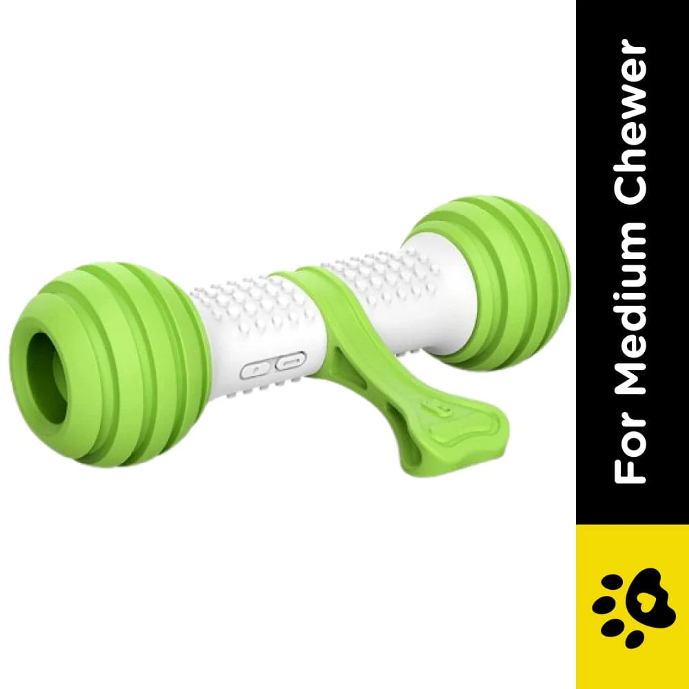 Pet Geek Playbone Toy for Dogs (White/Green) - Image 2