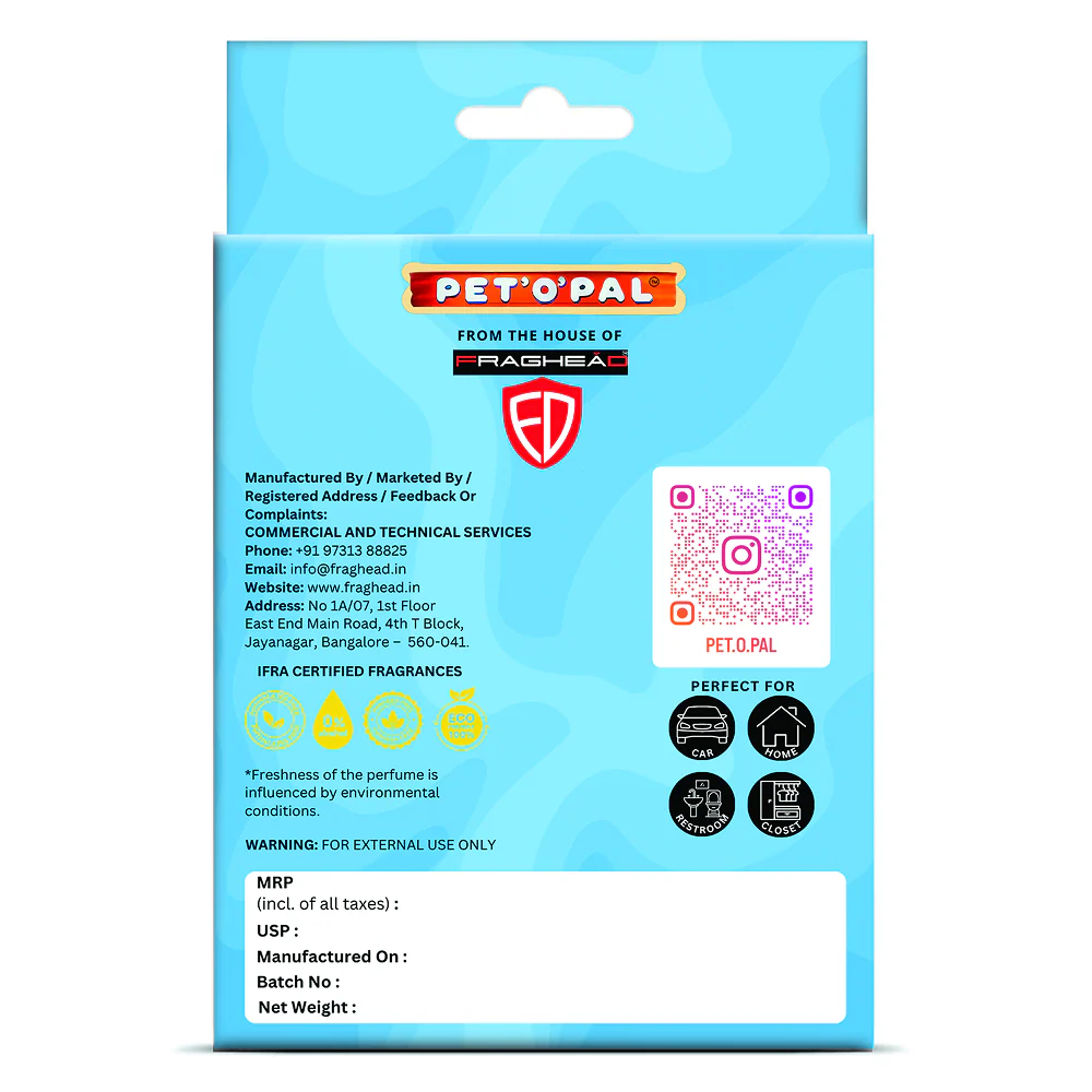 PET’O’PAL Cool Belly Pet Safe Hanging Air Freshener for Car, Home & Pet Spaces - Image 2