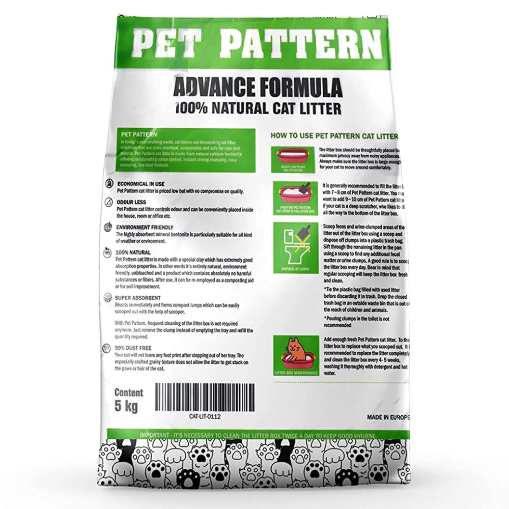 Pet Pattern Natural Clay Unscented Advance Clumping Cat Litter - Image 2