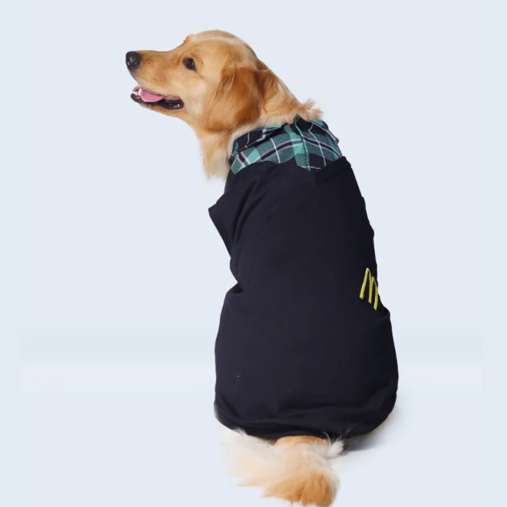 Pet Set Go Polo Knit Tshirt for Dogs (Black) - Image 4