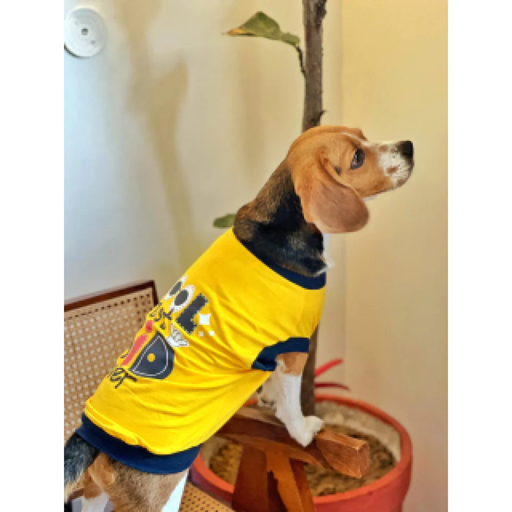 Pet Set Go Coolest Kid Ever Sleeveless T-shirt for Dogs (Yellow) - Image 6